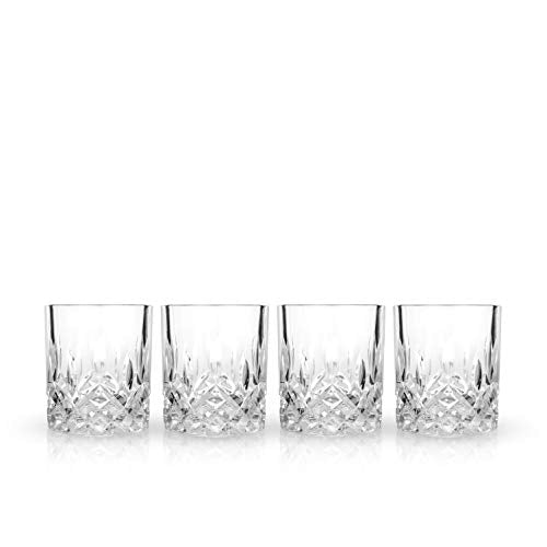 Viski Admiral Crystal Whiskey Tumbler Set of 4