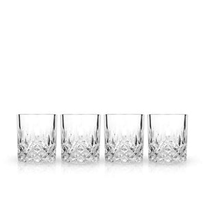 Viski Admiral Crystal Whiskey Tumbler Set of 4