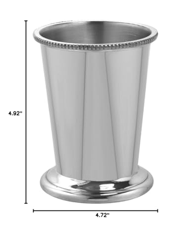 English Pewter Company 10oz Beaded Fine Quality Pewter Mint Julep Cup