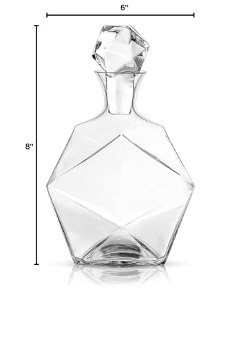 Viski Faceted Whiskey Crystal Decanter