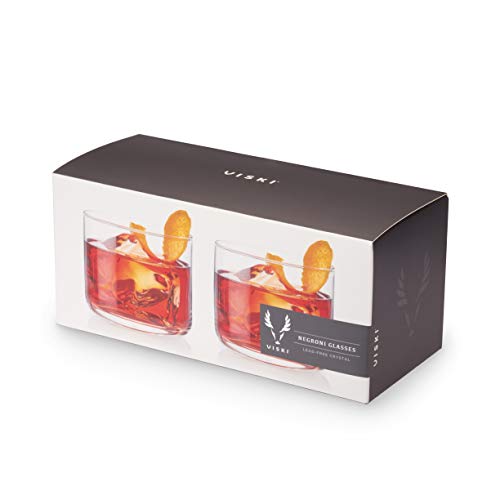 Viski Raye Crystal Negroni Glasses