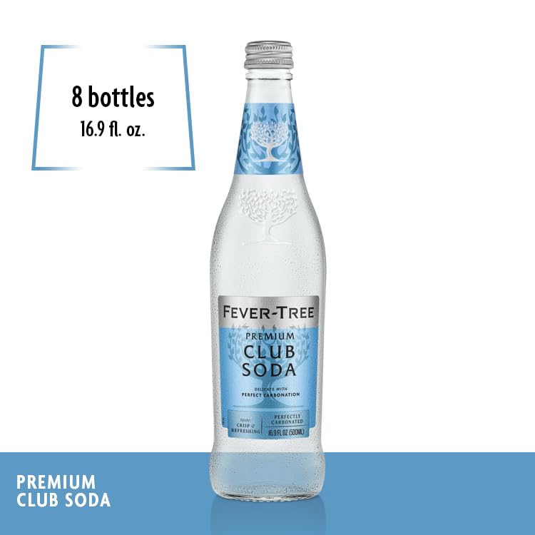 Fever-Tree Club Soda - Premium Quality Mixer Pack of 8
