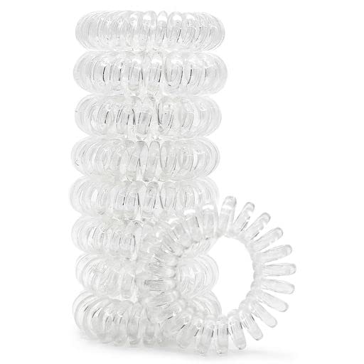 Kitsch Spiral Hair Ties for Women, Coil Hair Ties for Thick Hair