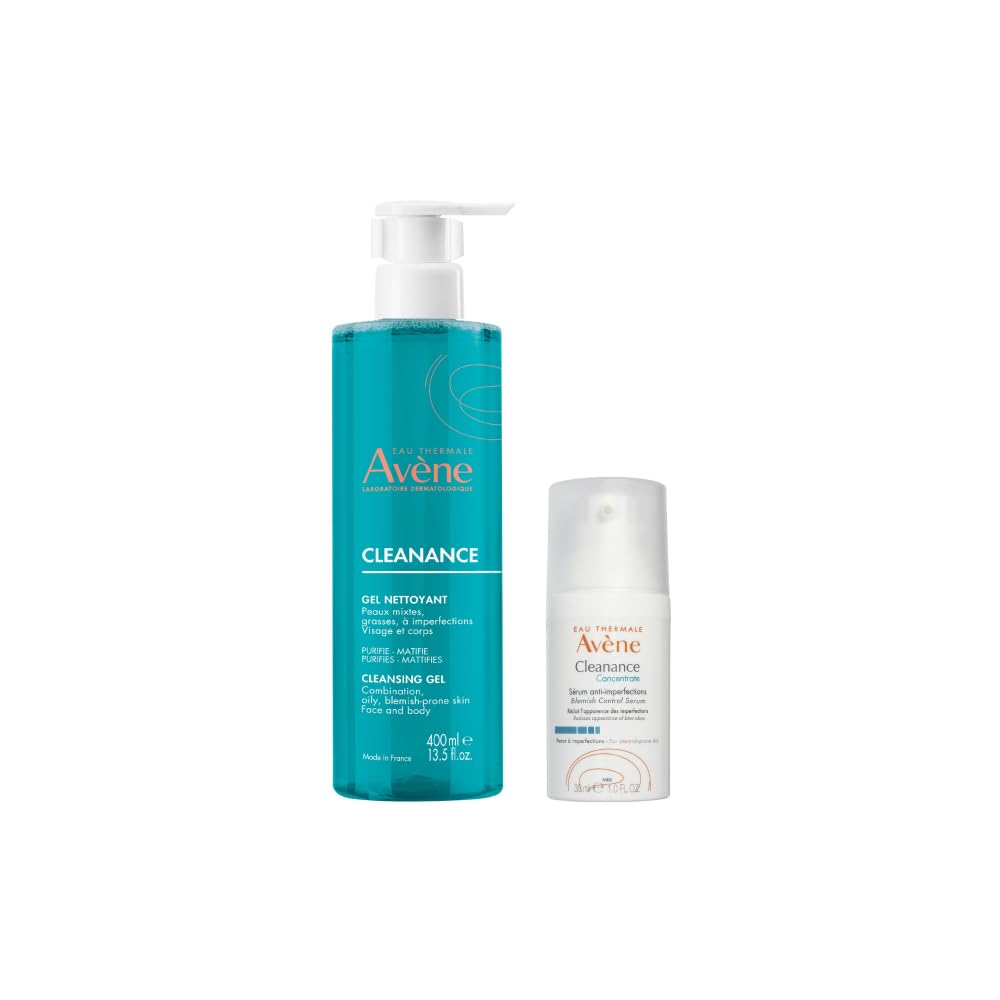Avène Cleanance Concentrate Blemish Control Serum & Cleansing Gel