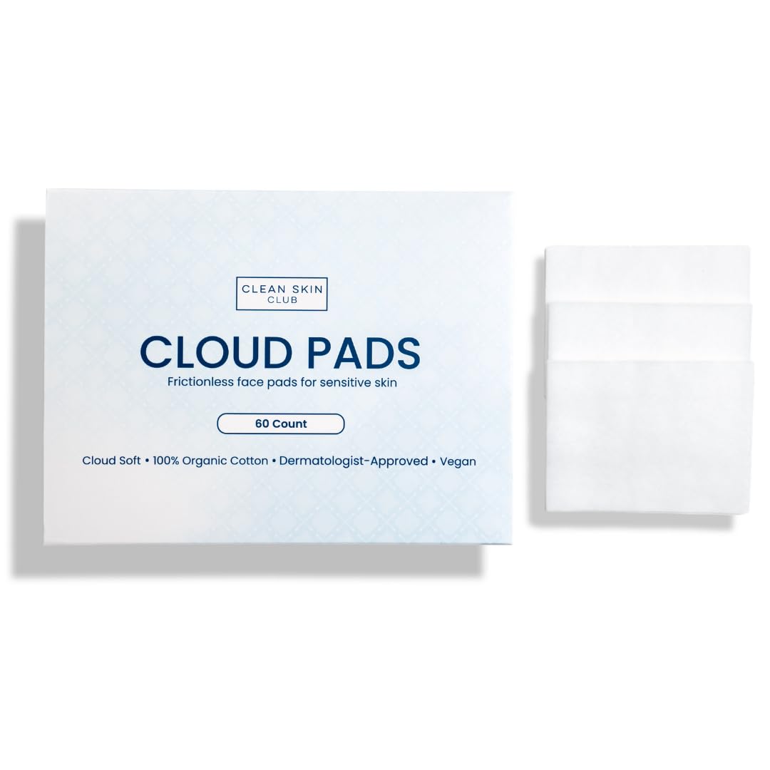 Clean Skin Club Cloud Pads, 60 Count
