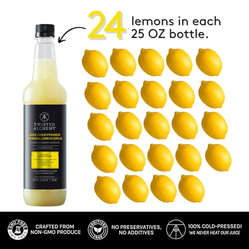 Twisted Alchemy Cold Pressed Fresh Lemon Juice For Craft Cocktails