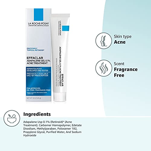 La Roche-Posay Effaclar Adapalene Gel 0.1% Acne Treatment
