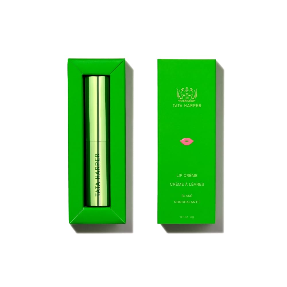 Tata Harper Lip Crème, Hydrating Tinted Lip Treatment, Blasè - Rosy Nude