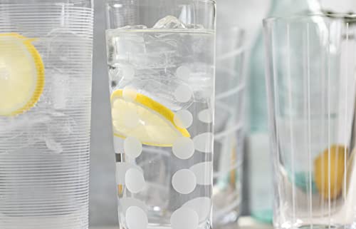 MIKASA 5159317 Cheers Set of 4 Crystal High Ball Tumbler Glasses