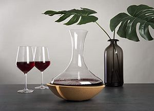 Vacu Vin Swirling Wine Decanter – Rotating Wine Aerator Carafe with Swirl Base