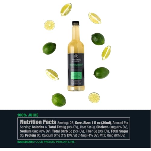 Twisted Alchemy Cold Pressed Fresh Lime Juice For Craft Cocktails