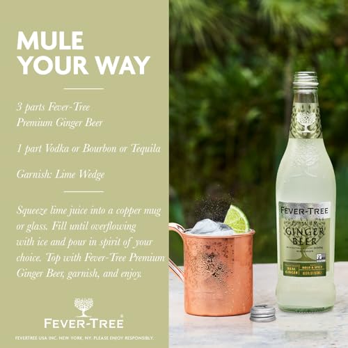 Fever-Tree Ginger Beer - Premium Quality Mixer - Pack of 8