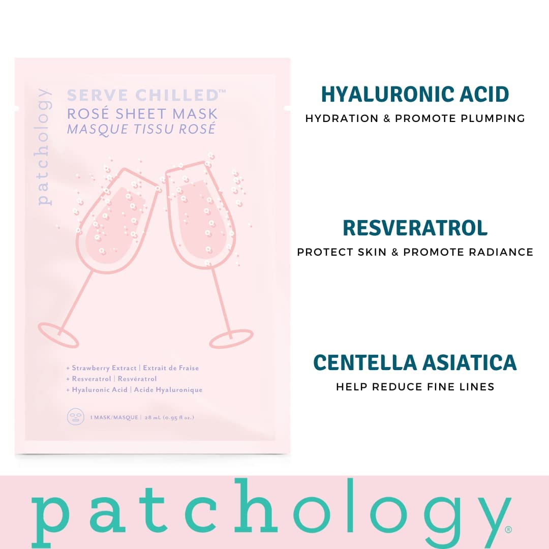 Patchology Serve Chilled Rosé Facial Sheet Mask