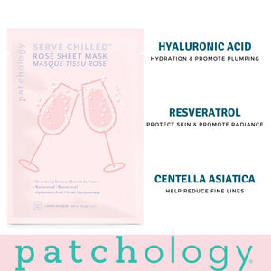 Patchology Serve Chilled Rosé Facial Sheet Mask