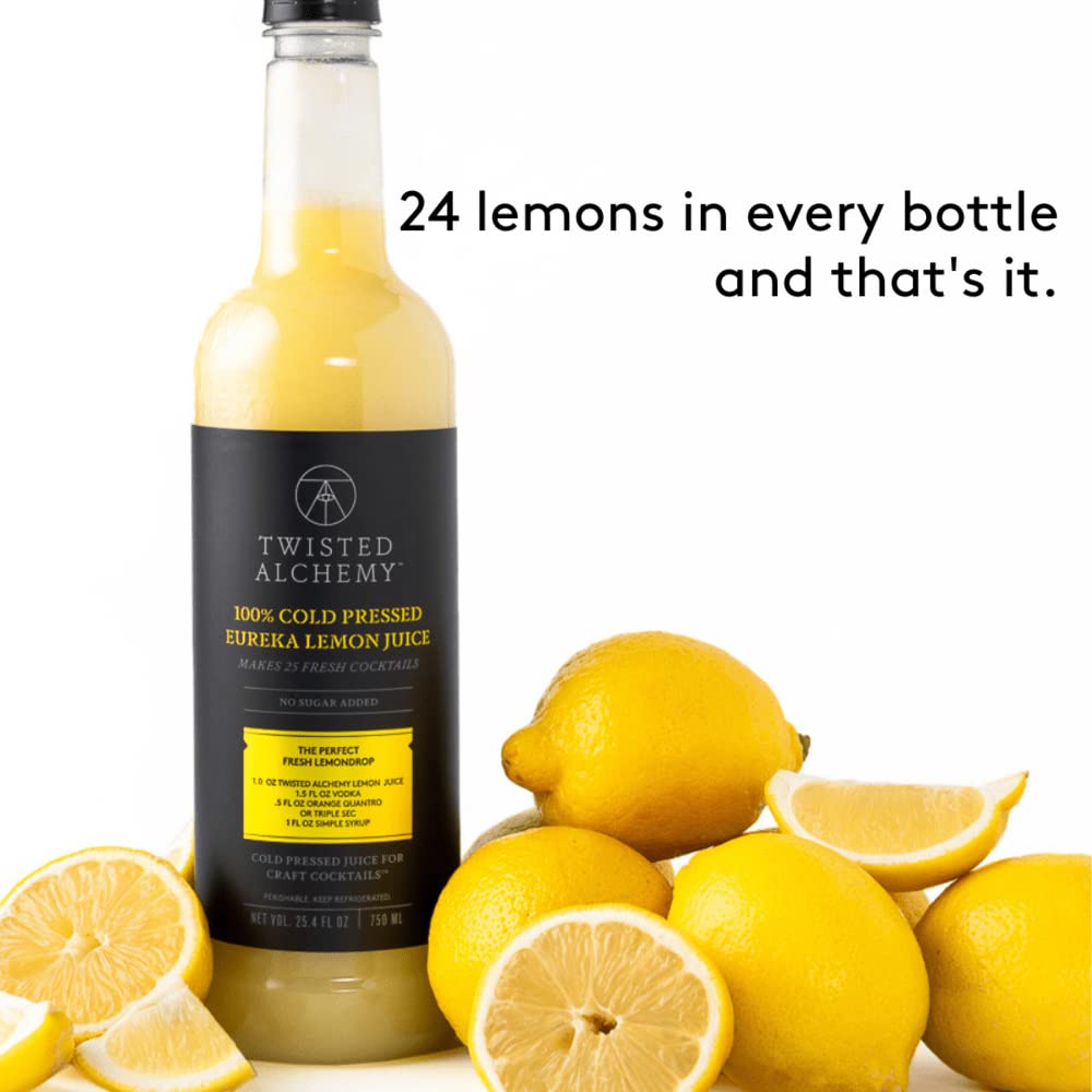 Twisted Alchemy Cold Pressed Fresh Lemon Juice For Craft Cocktails