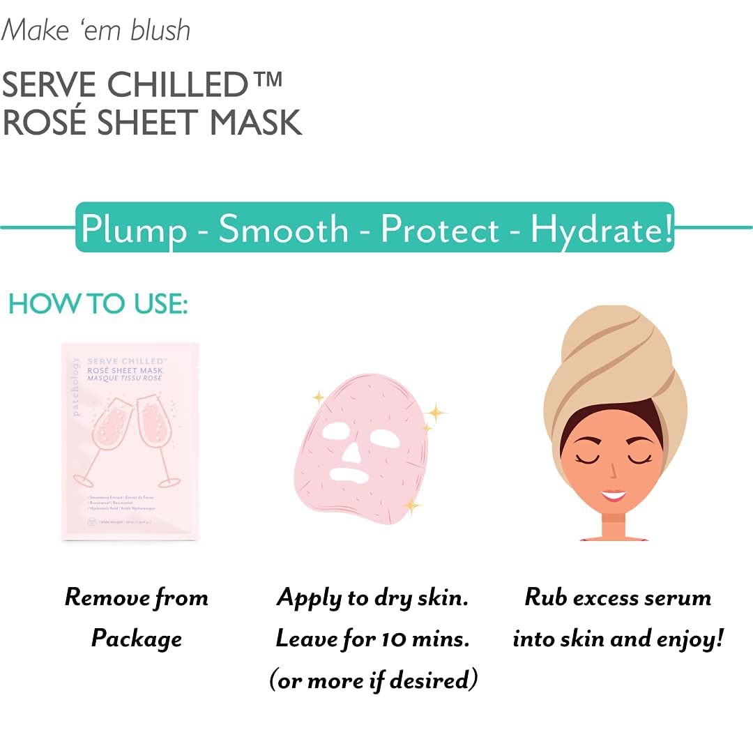 Patchology Serve Chilled Rosé Facial Sheet Mask