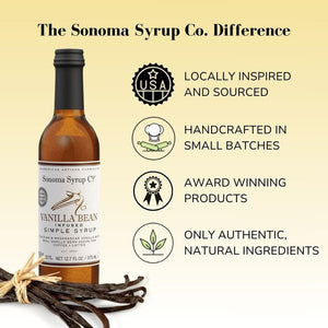 Sonoma Syrup Co Vanilla Bean Simple Syrup