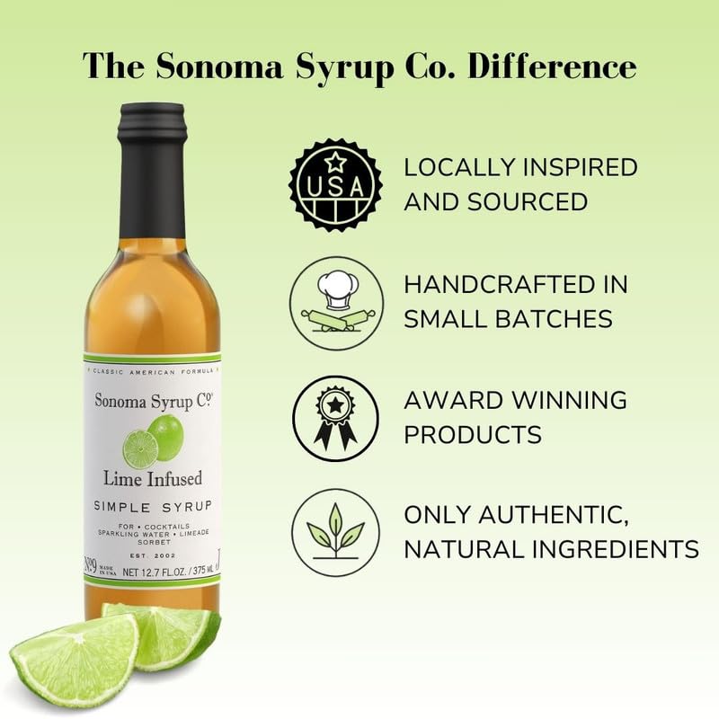 Sonoma Syrup Co Lime Simple Syrup