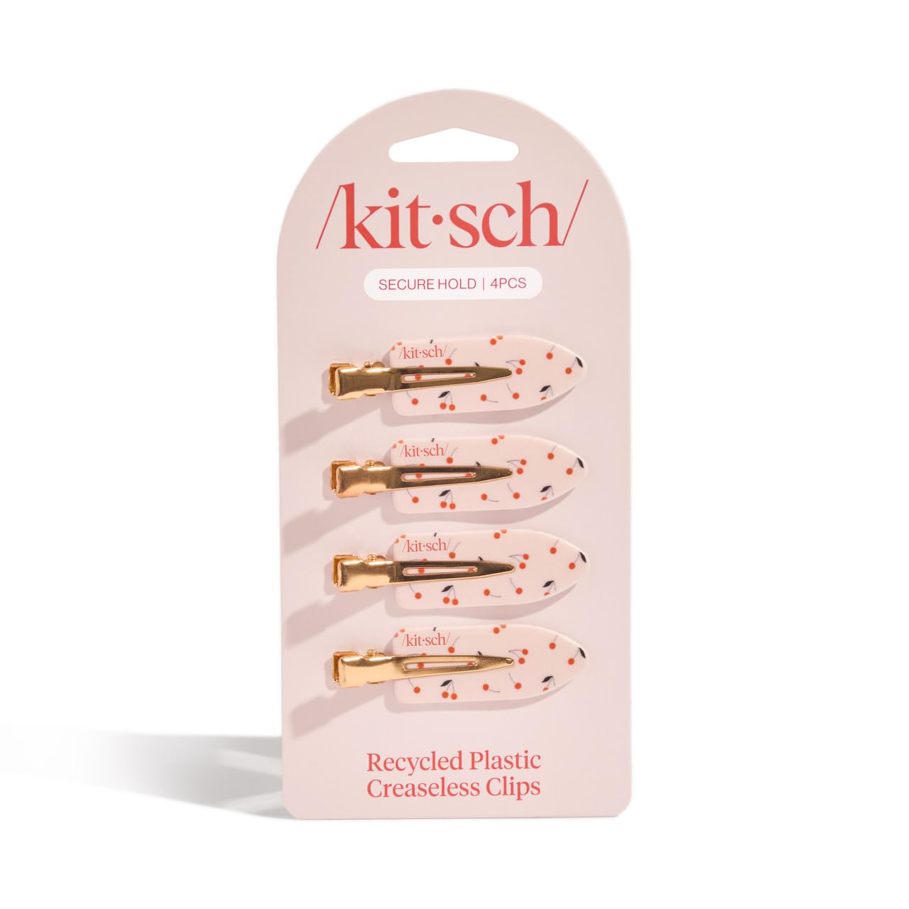 Kitsch Creaseless Hair Clips for Women - Cherry Print