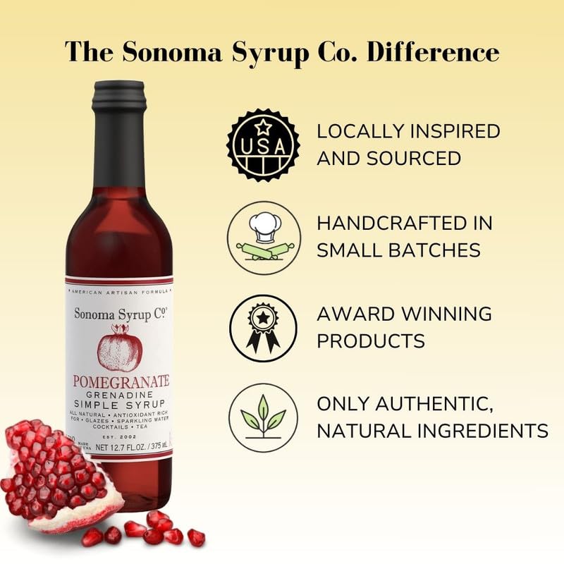 Sonoma Syrup Co Pomegranate Grenadine Simple Syrup