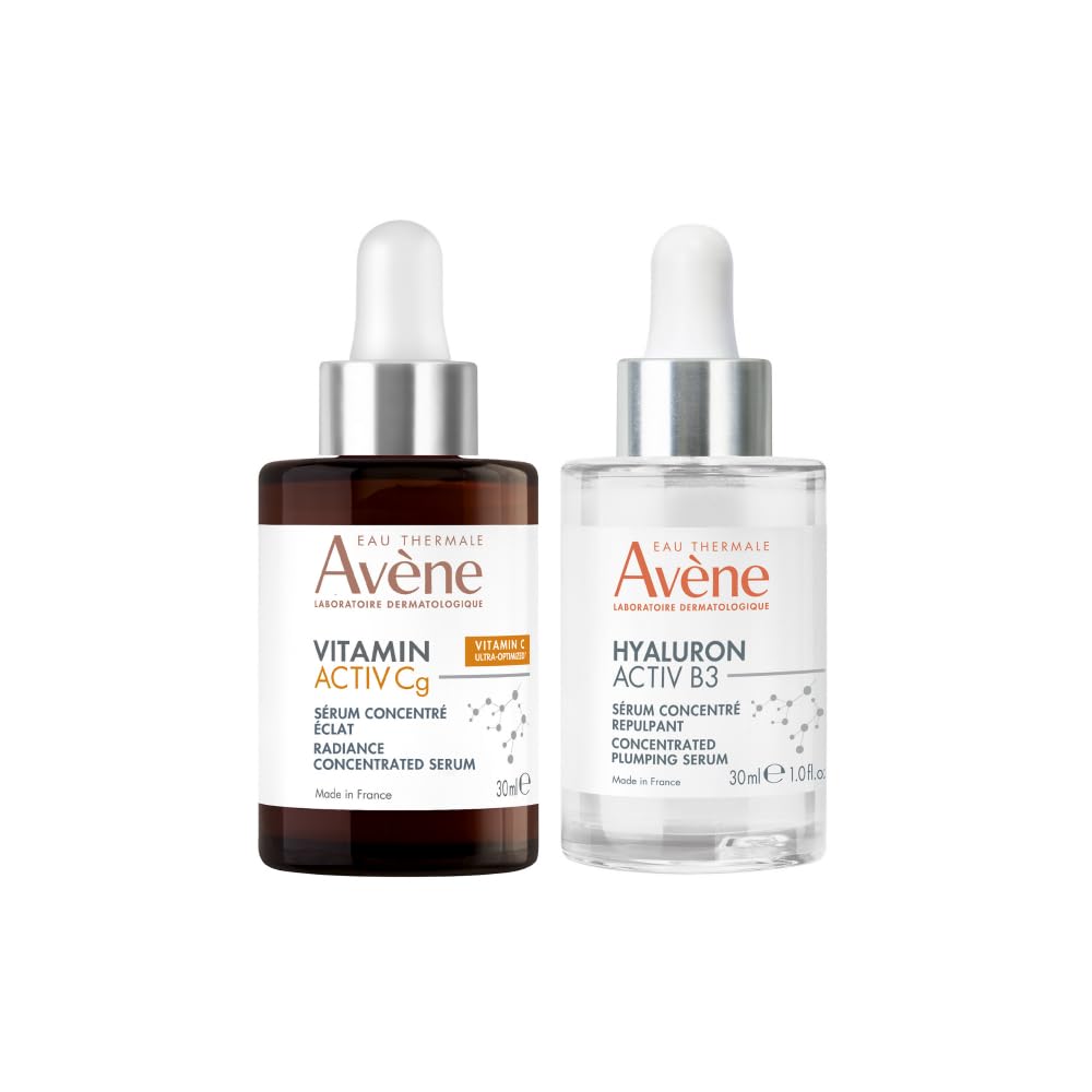 Avène Vitamin Activ Cg Radiance Concentrated Serum and Hyaluron ACTIV B3 Plumping Serum