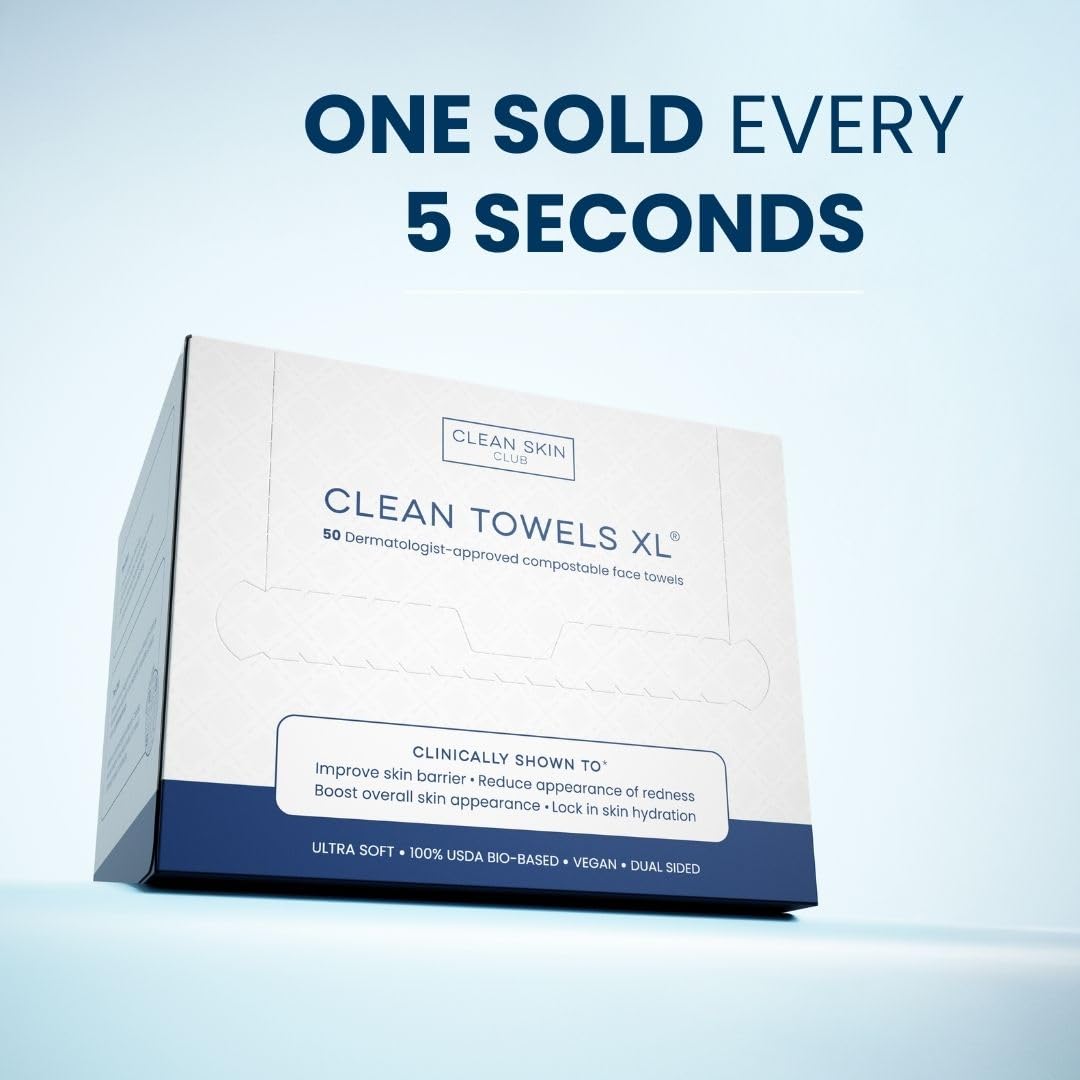Clean Skin Club Clean Towels XL™, 100 Ct, 2 Pack
