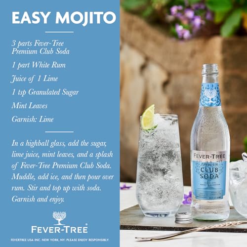 Fever-Tree Club Soda - Premium Quality Mixer Pack of 8