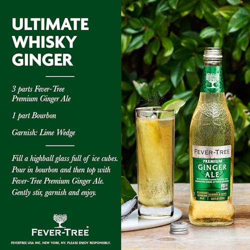 Fever-Tree Ginger Ale - Premium Quality Mixer - Pack of 8