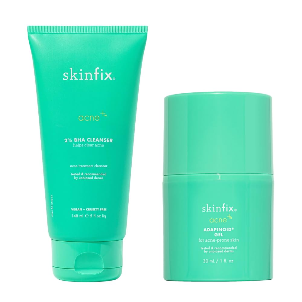 Skinfix Acne+ BHA Cleanser and Acne+ Adapinoid Gel