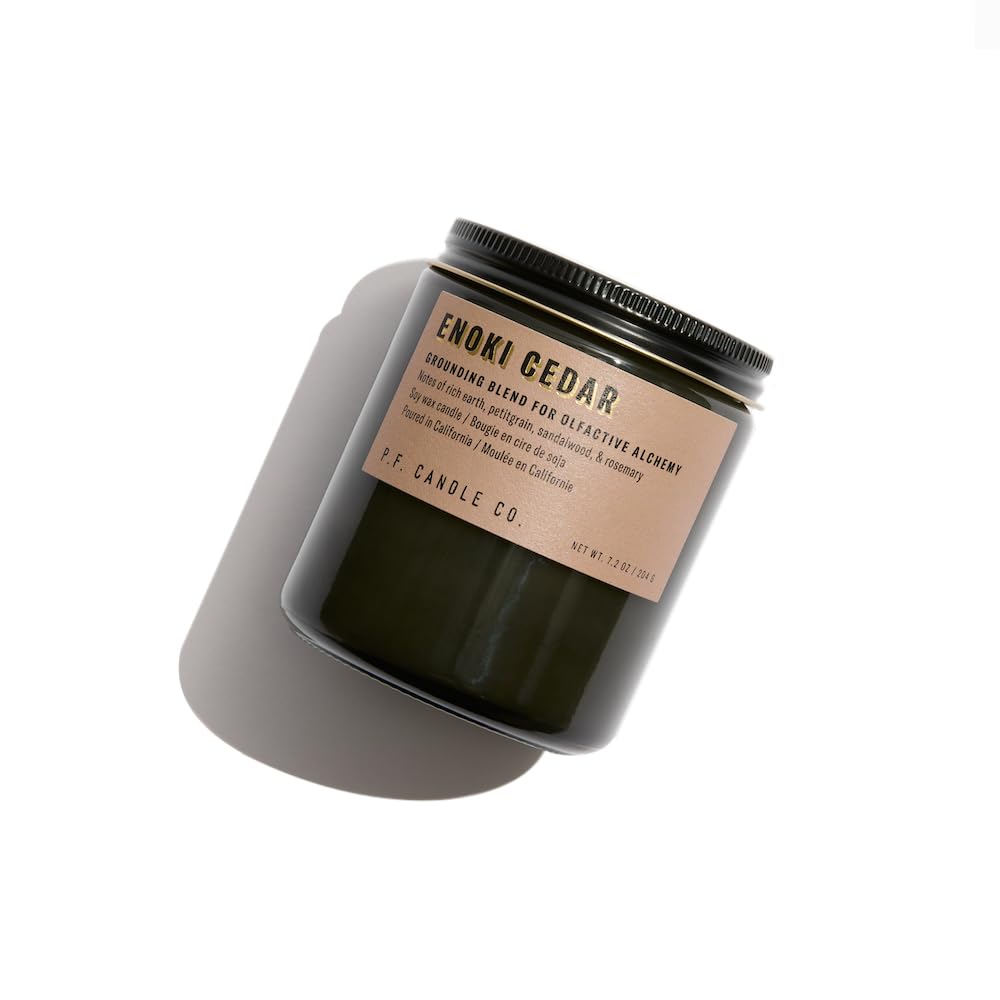 P.F. Candle Co. Enoki Cedar Alchemy Scented Soy Wax Candle