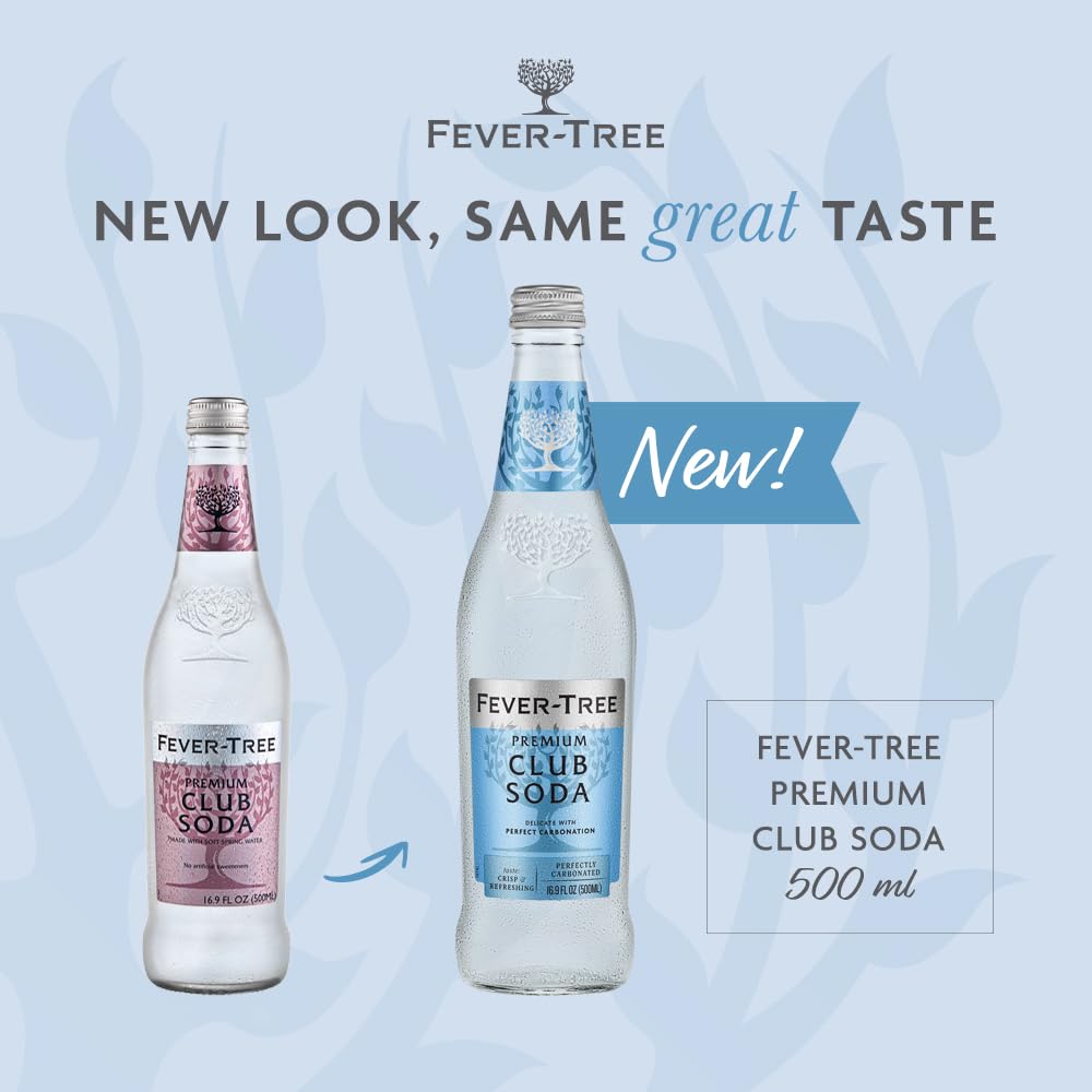 Fever-Tree Club Soda - Premium Quality Mixer Pack of 8