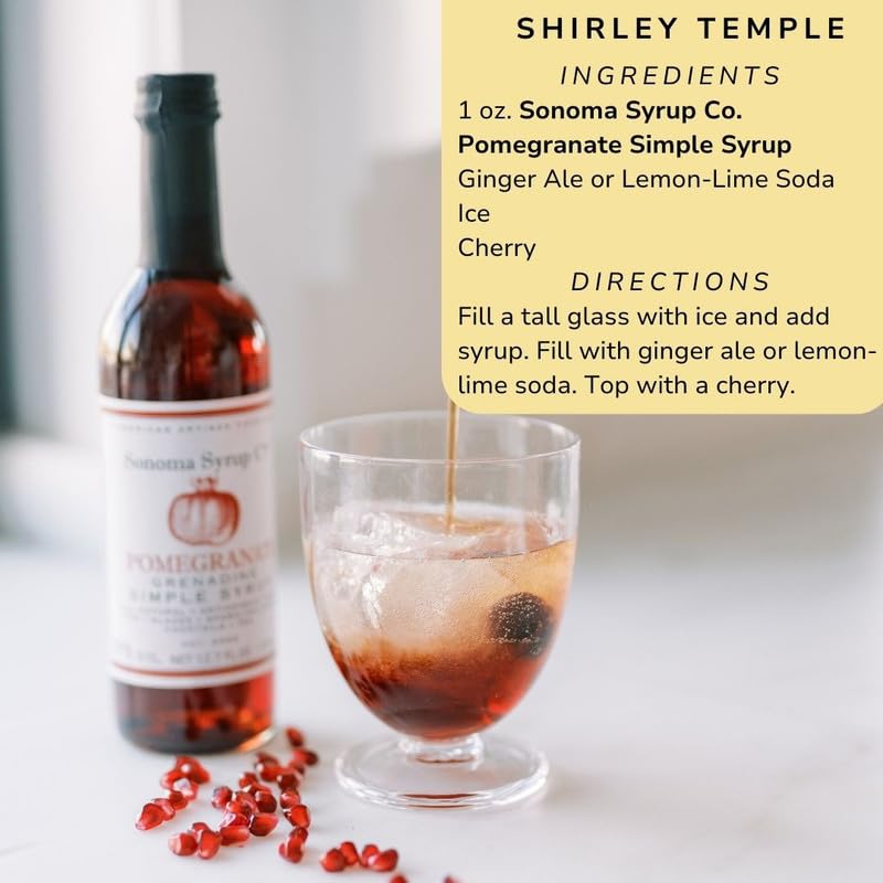 Sonoma Syrup Co Pomegranate Grenadine Simple Syrup