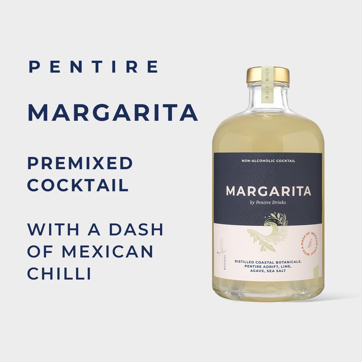Pentire Margarita 50cl - Botanical Alcohol Free Cocktail