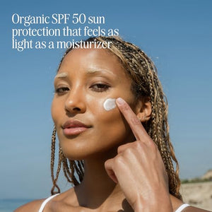 COOLA Organic Face Sunscreen SPF 50 Sunblock Lotion - Fragrance Free