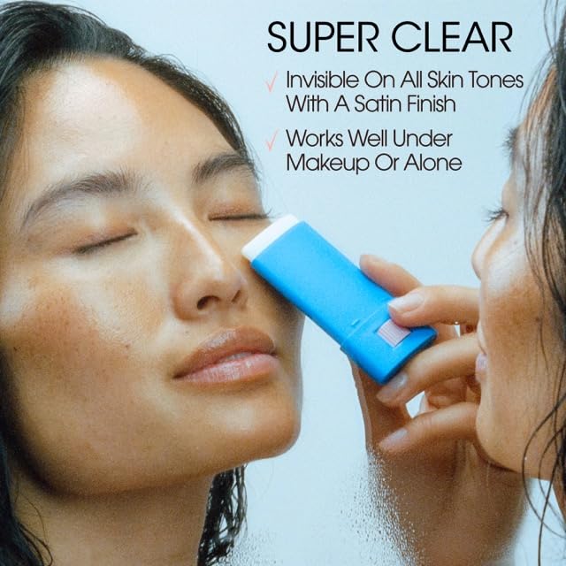 Vacation Super Stick SPF 45, Clear Sunscreen for Face & Air Freshener Bundle