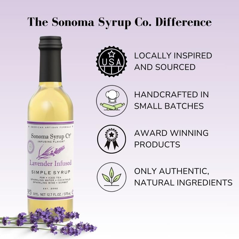 Sonoma Syrup Co Lavender Infused Simple Syrup