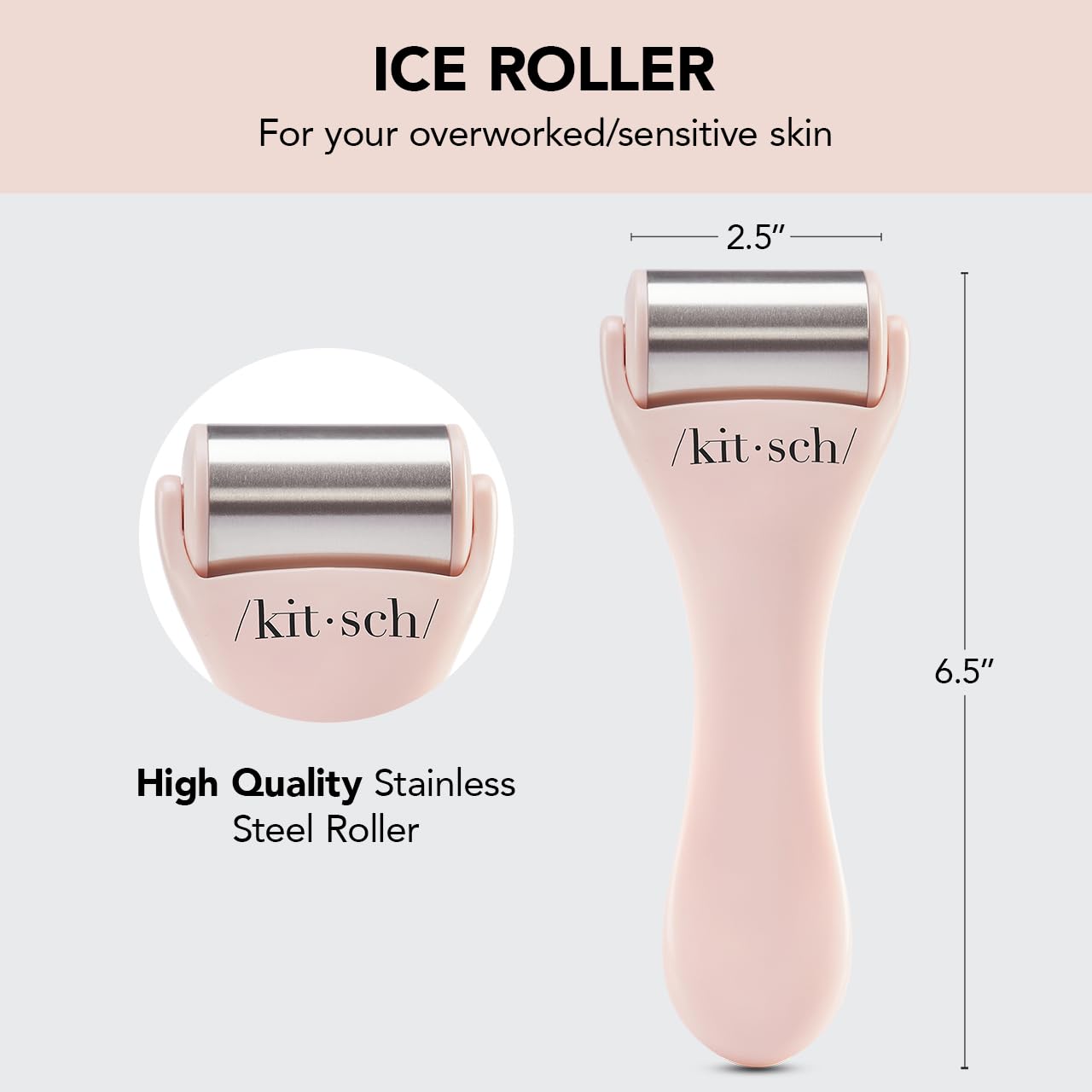Kitsch Ice Roller for Face - Stainless Steel Ice Face Rollers