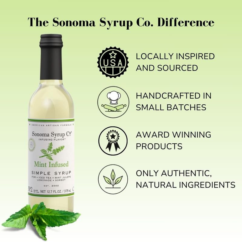 Sonoma Syrup Co Mint Infused Simple Syrup