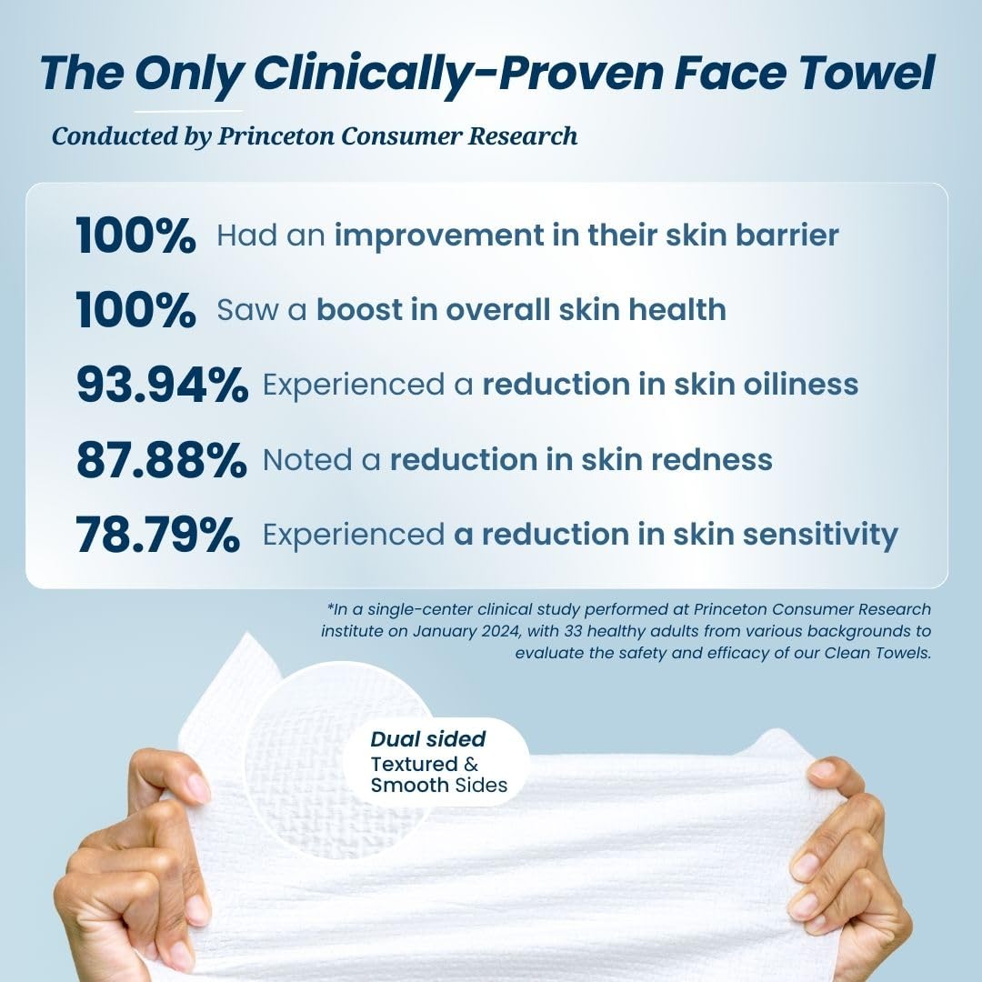 Clean Skin Club Clean Towels XL™, 100 Ct, 2 Pack