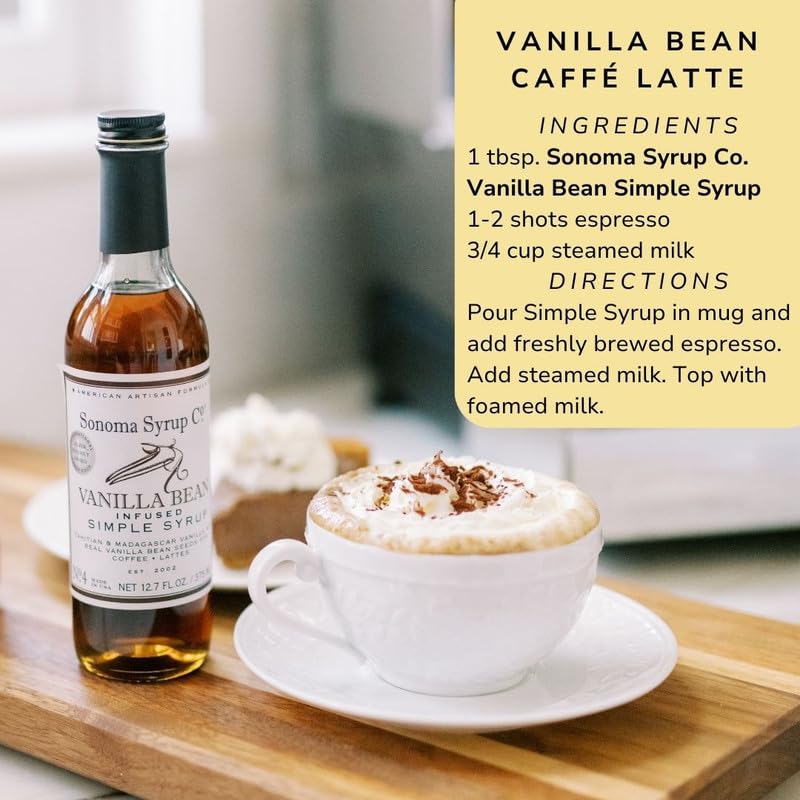 Sonoma Syrup Co Vanilla Bean Simple Syrup