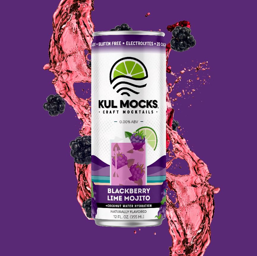 KUL MOCKS Non-Alcoholic Mocktail | Blackberry Lime Mojito