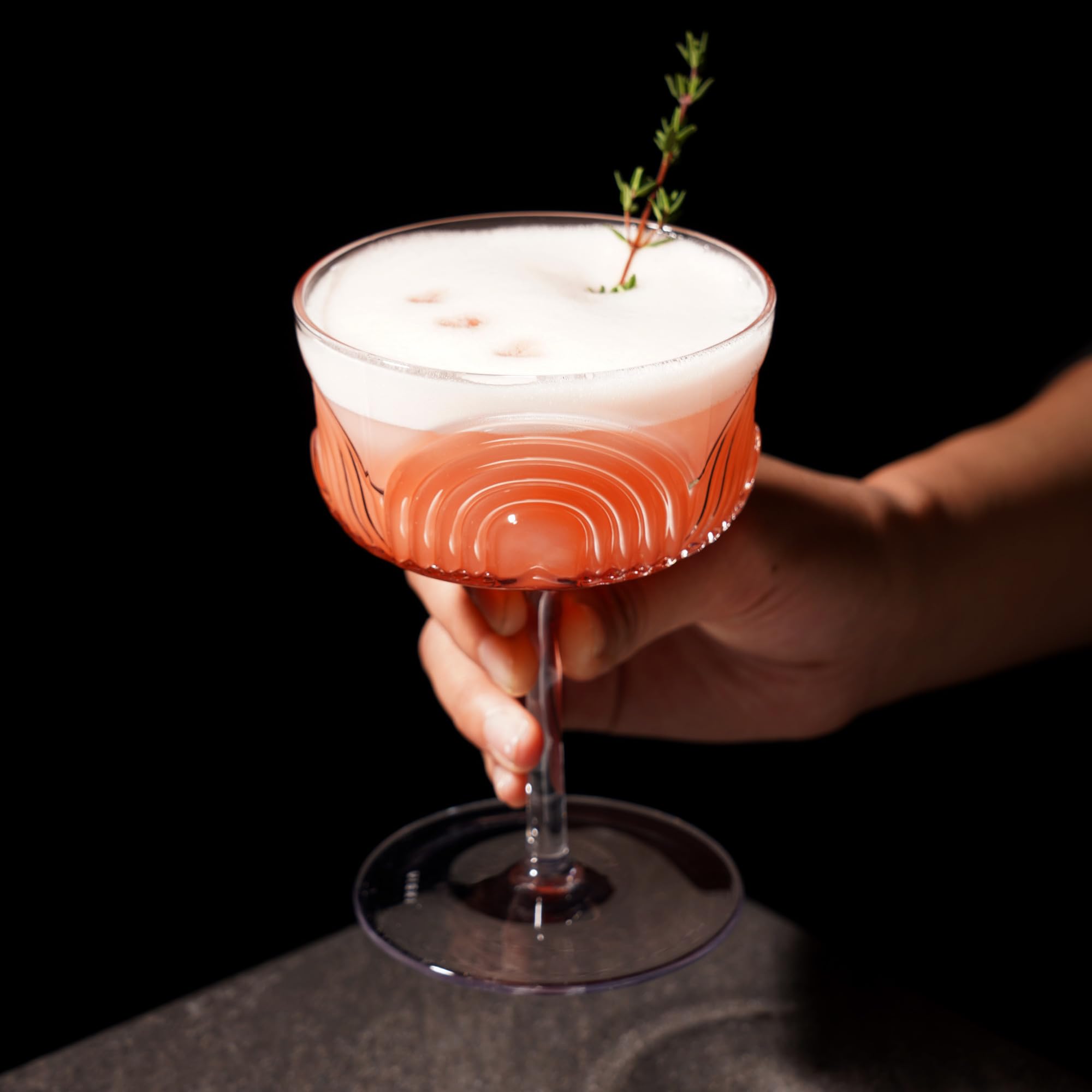 Viski Beau Cocktail Coupe Glasses Set of 2