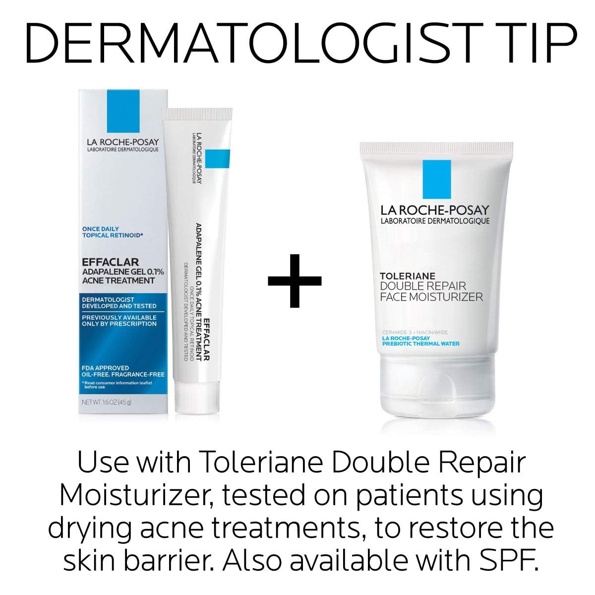 La Roche-Posay Effaclar Adapalene Gel 0.1% Acne Treatment