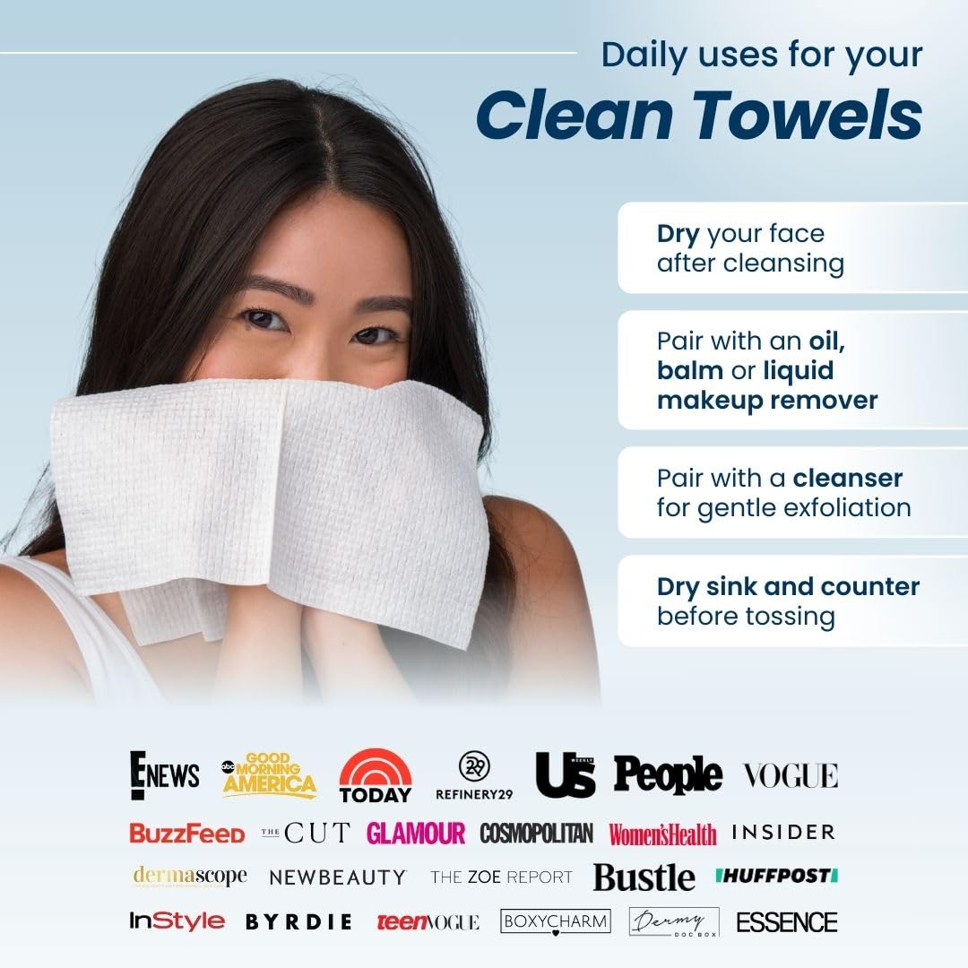 Clean Skin Club Clean Towels XL™, 50 Ct, 1 Pack