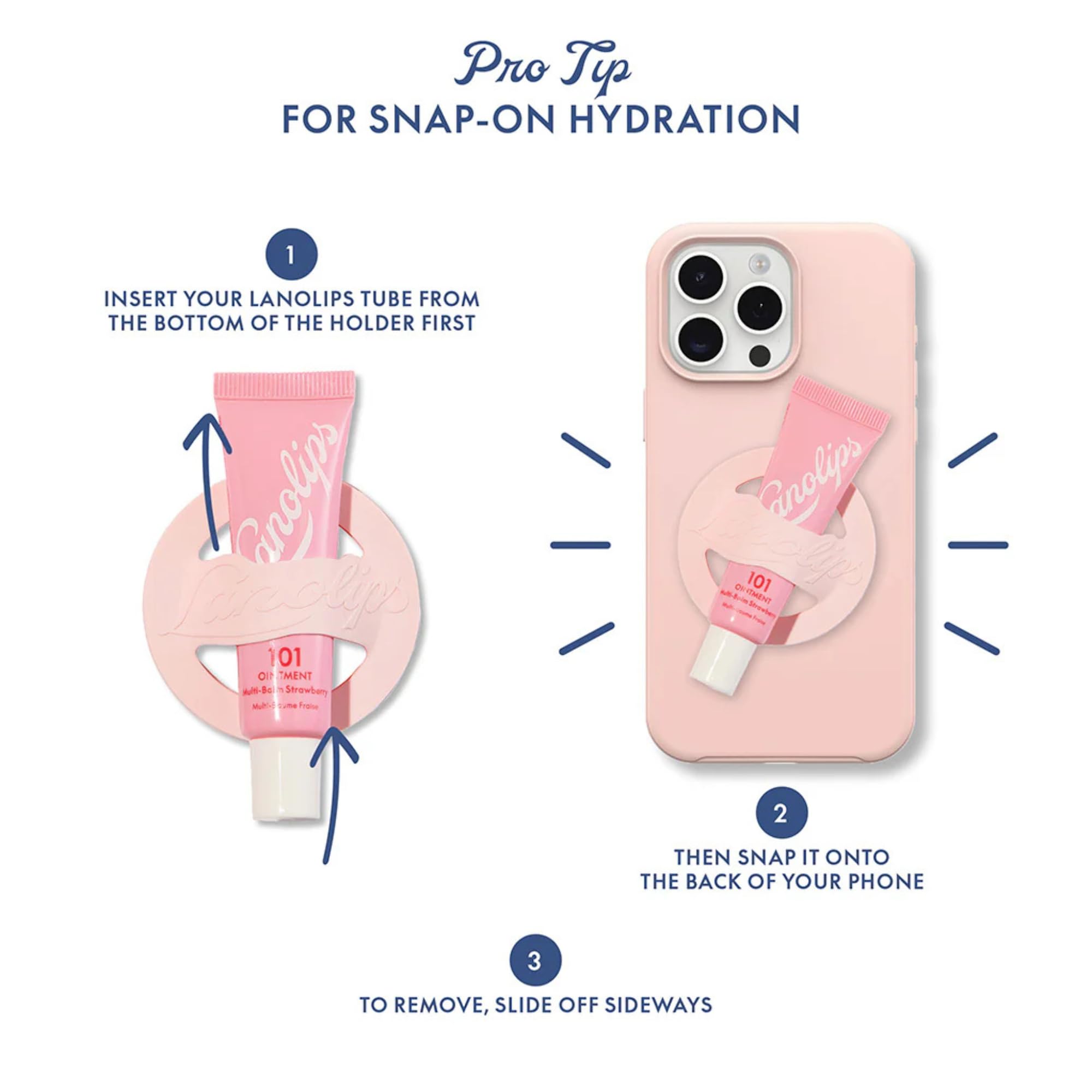 Lanolips 101 Ointment Strawberry & Lip Phone Holder