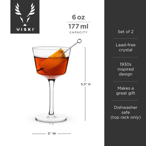 Viski Nick and Nora Glasses - Set of 2