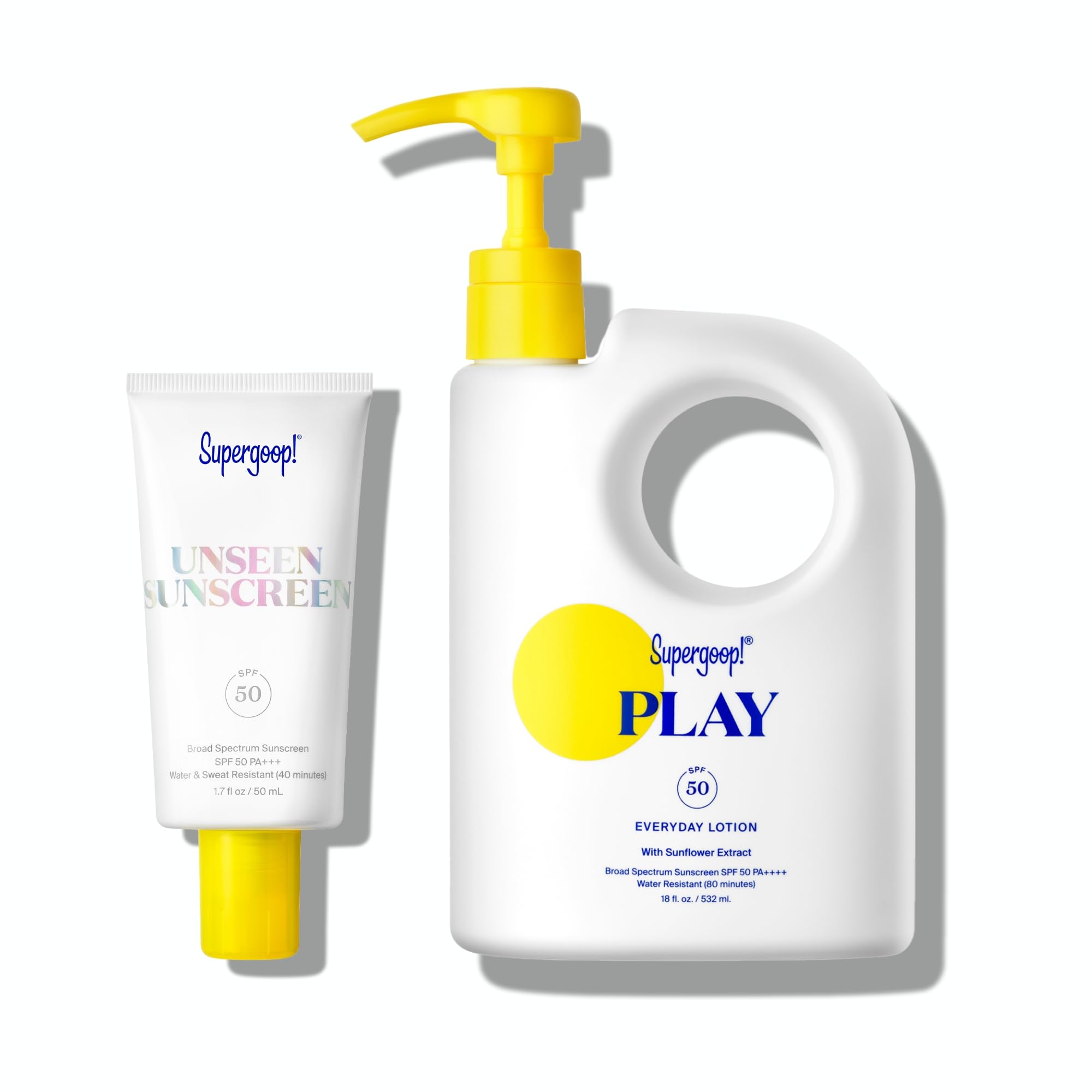 Supergoop! Unseen Sunscreen SPF 50 + PLAY Everyday Lotion SPF 50