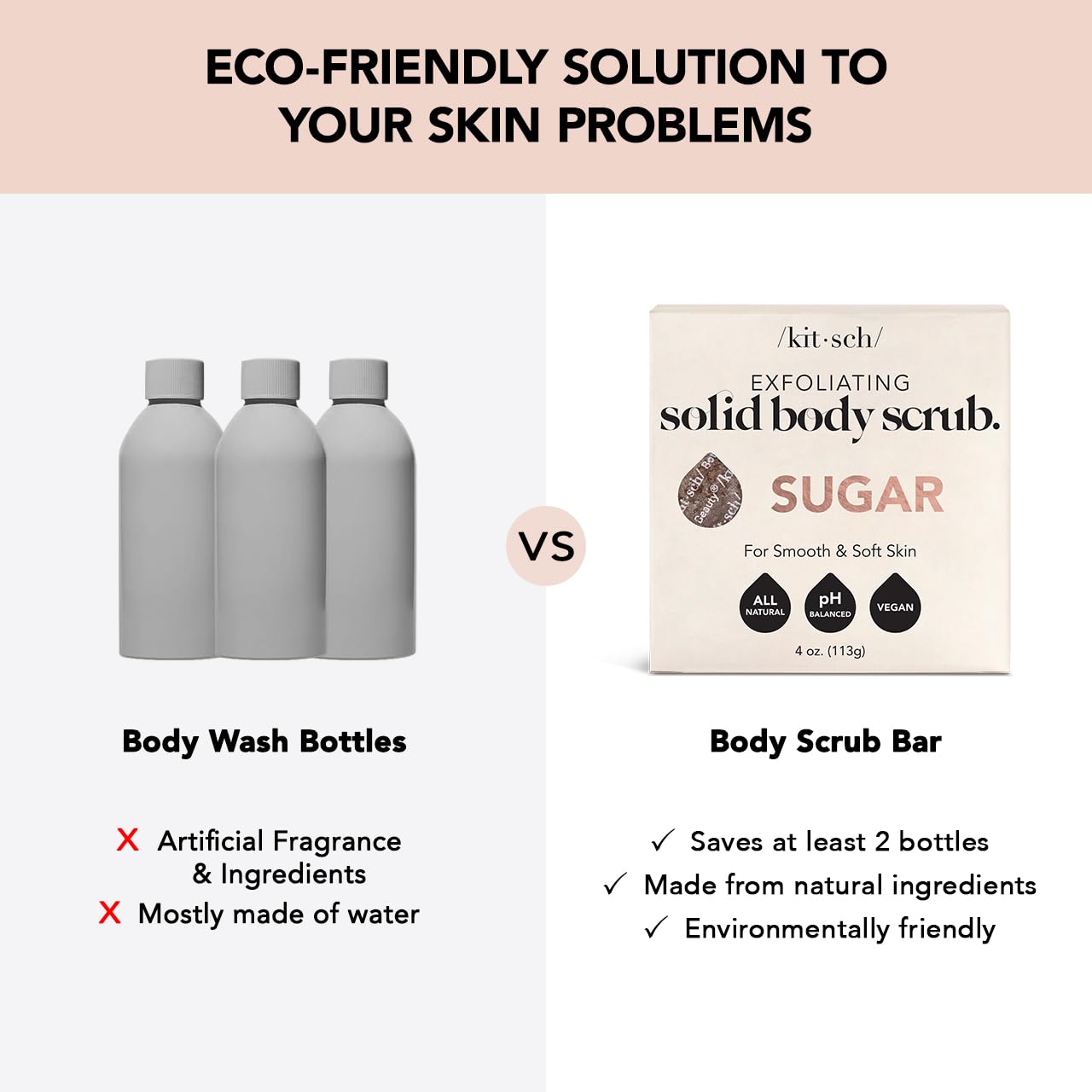 Kitsch Exfoliating Sugar Scrub for Body