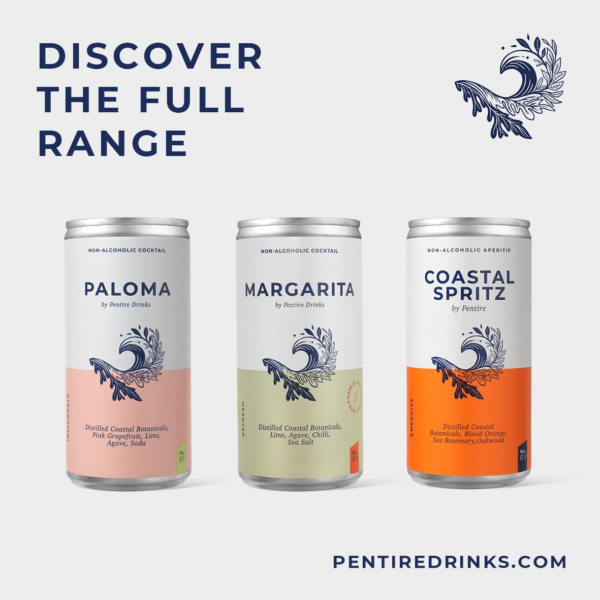 Pentire Coastal Spritz 24 Pack – Non-Alcoholic Cocktail Drink