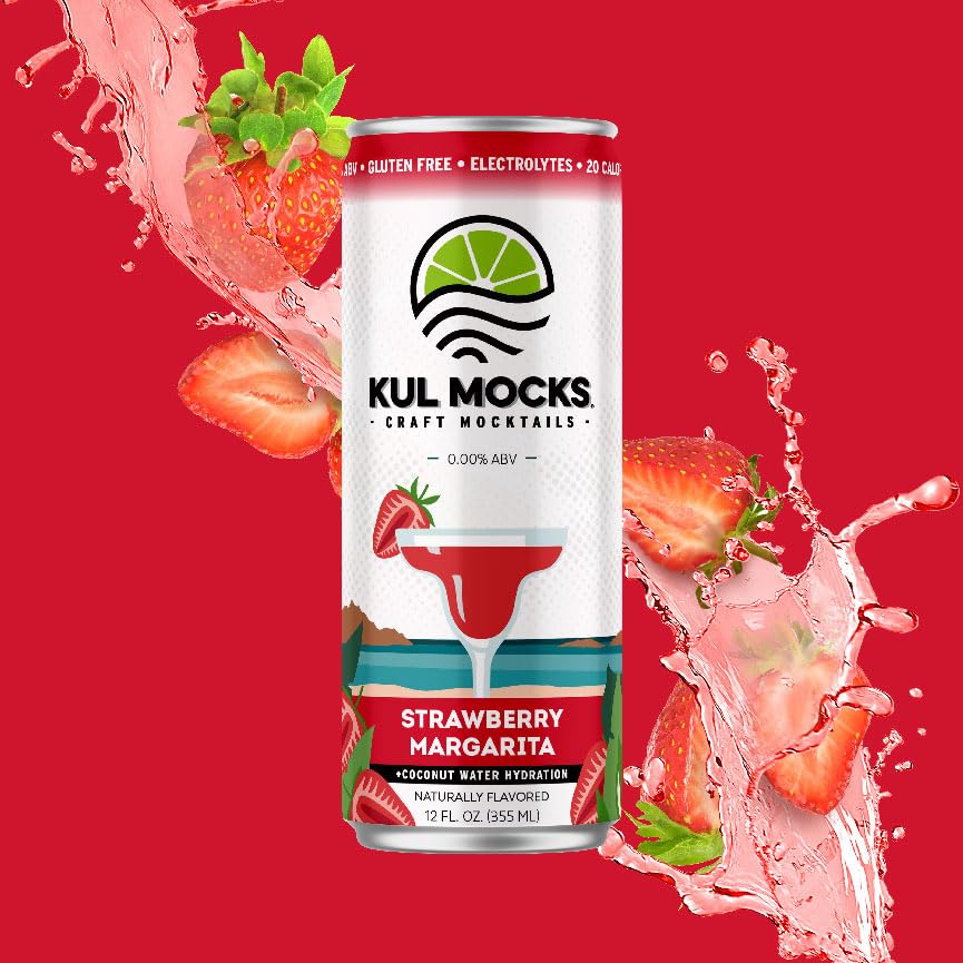 KUL MOCKS Mocktails Non-Alcoholic Drinks | Strawberry Margarita